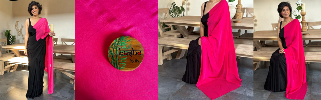 Unveil Divine Elegance with the VAISHNAVI SARI from Basho by Ila!