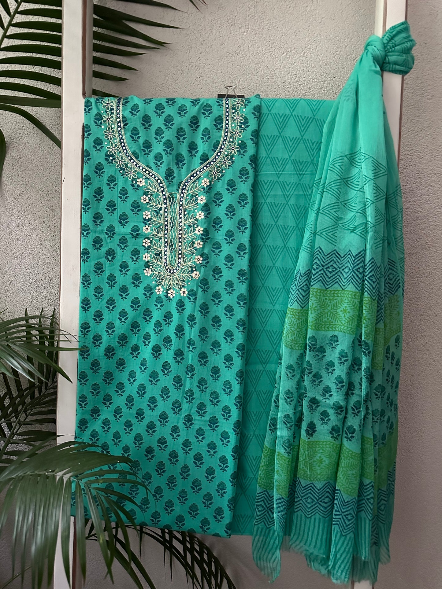 SHARDHA COTTON SUIT (COTTON DUPATTA)