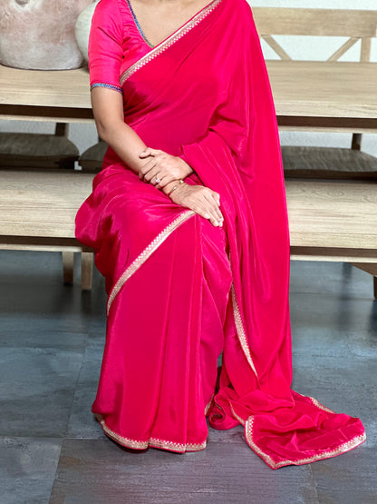 GAJARA LACE SARI