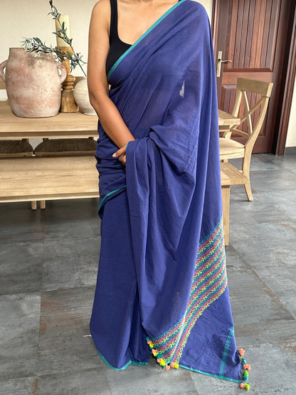 VIVEK COTTON EMBROIDED SAREE