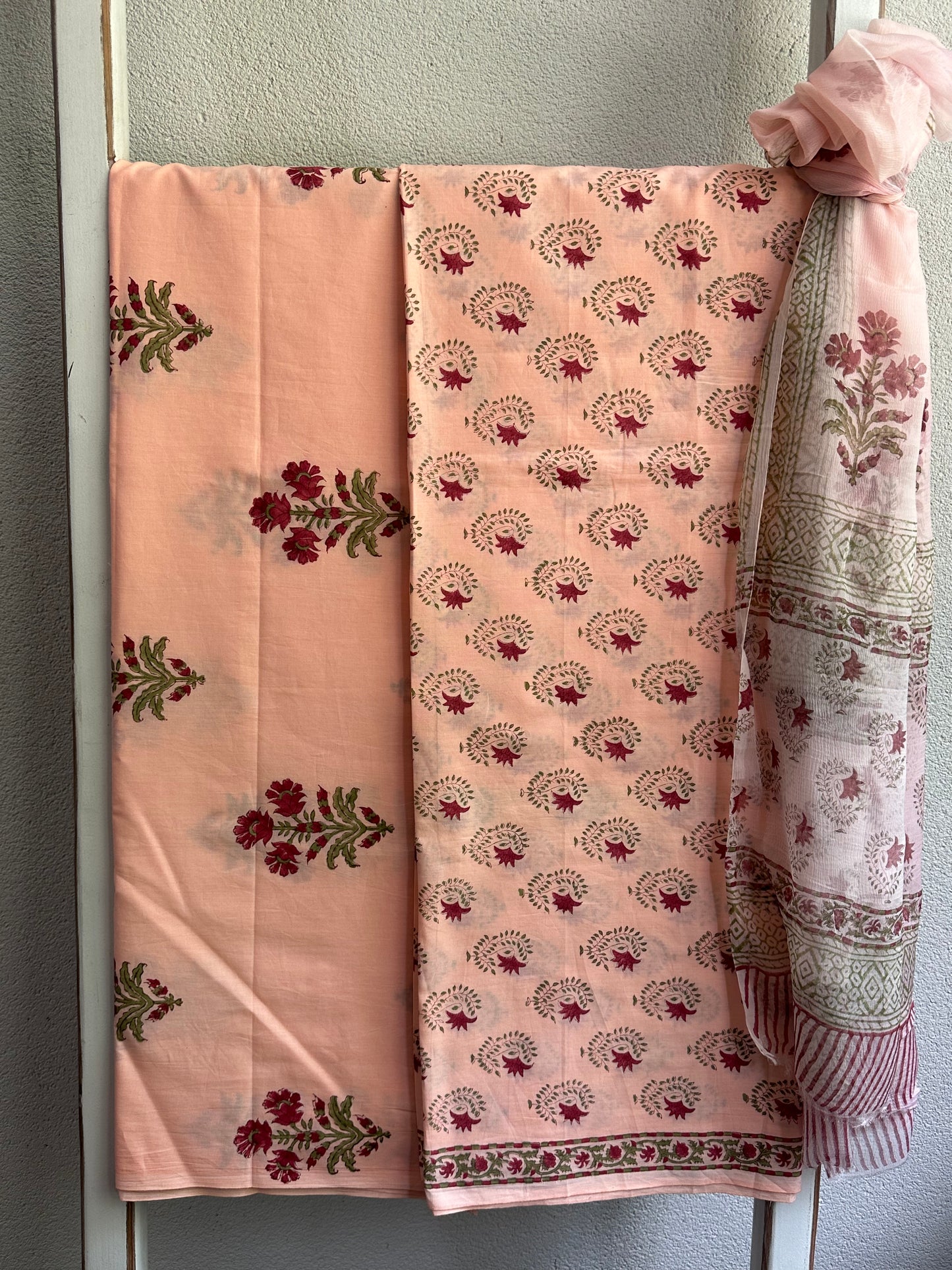 ANNAPURNA COTTON SUIT (Chiffon Dupatta)