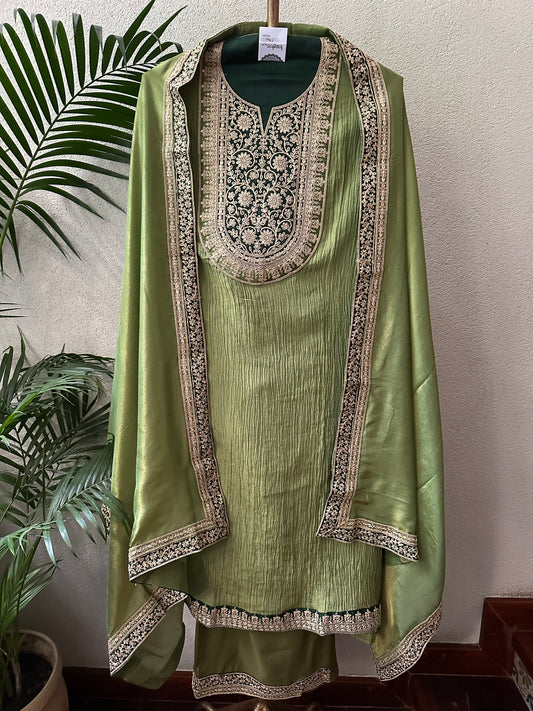 REENA  SEMI STITCHED SUIT SET