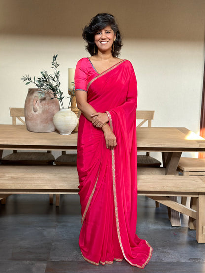 GAJARA LACE SARI