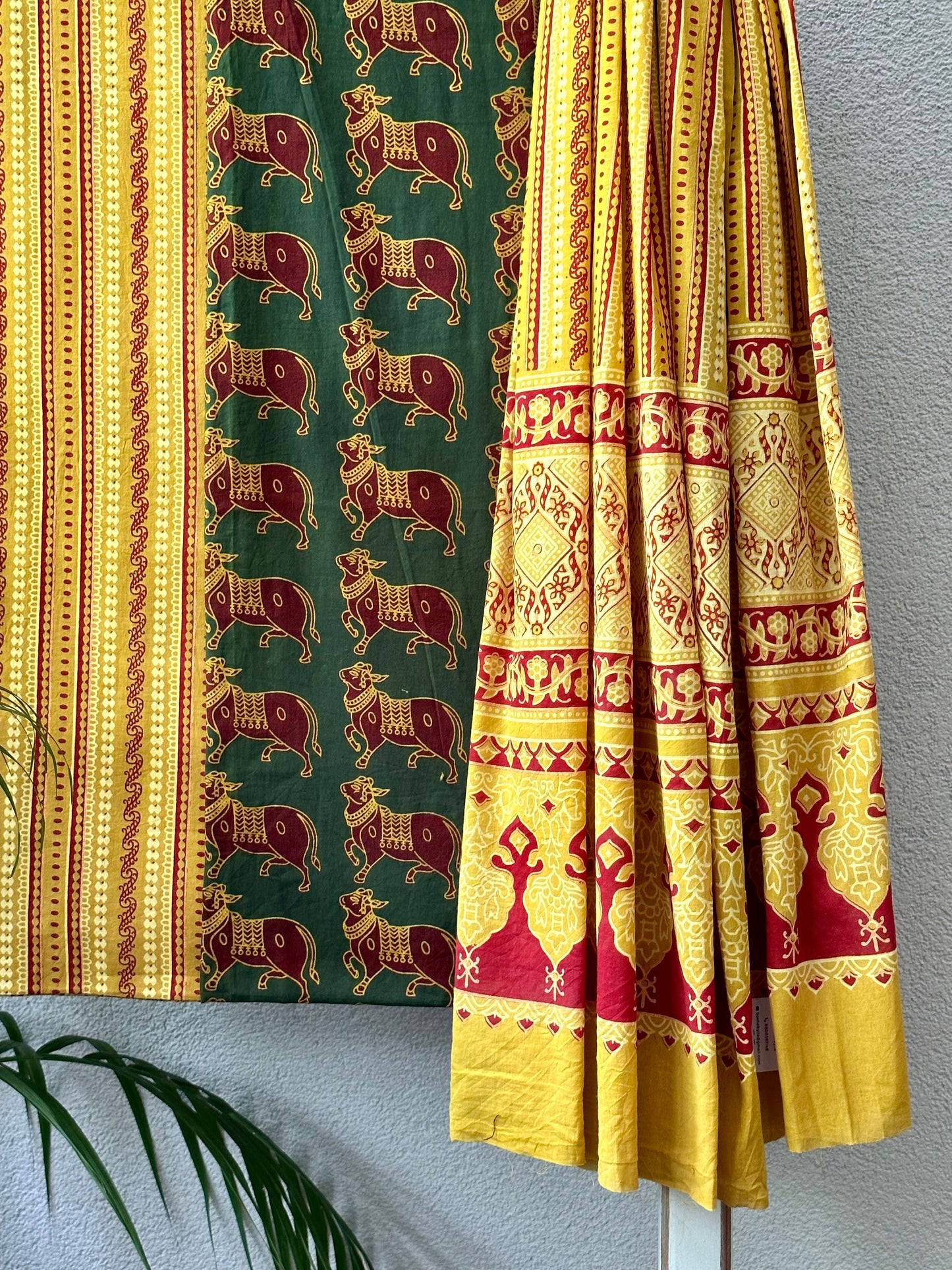 NANDIVAHANA COTTON SUIT (COTTON DUPATTA)