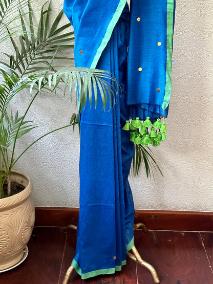 BLUE TILLA SAREE