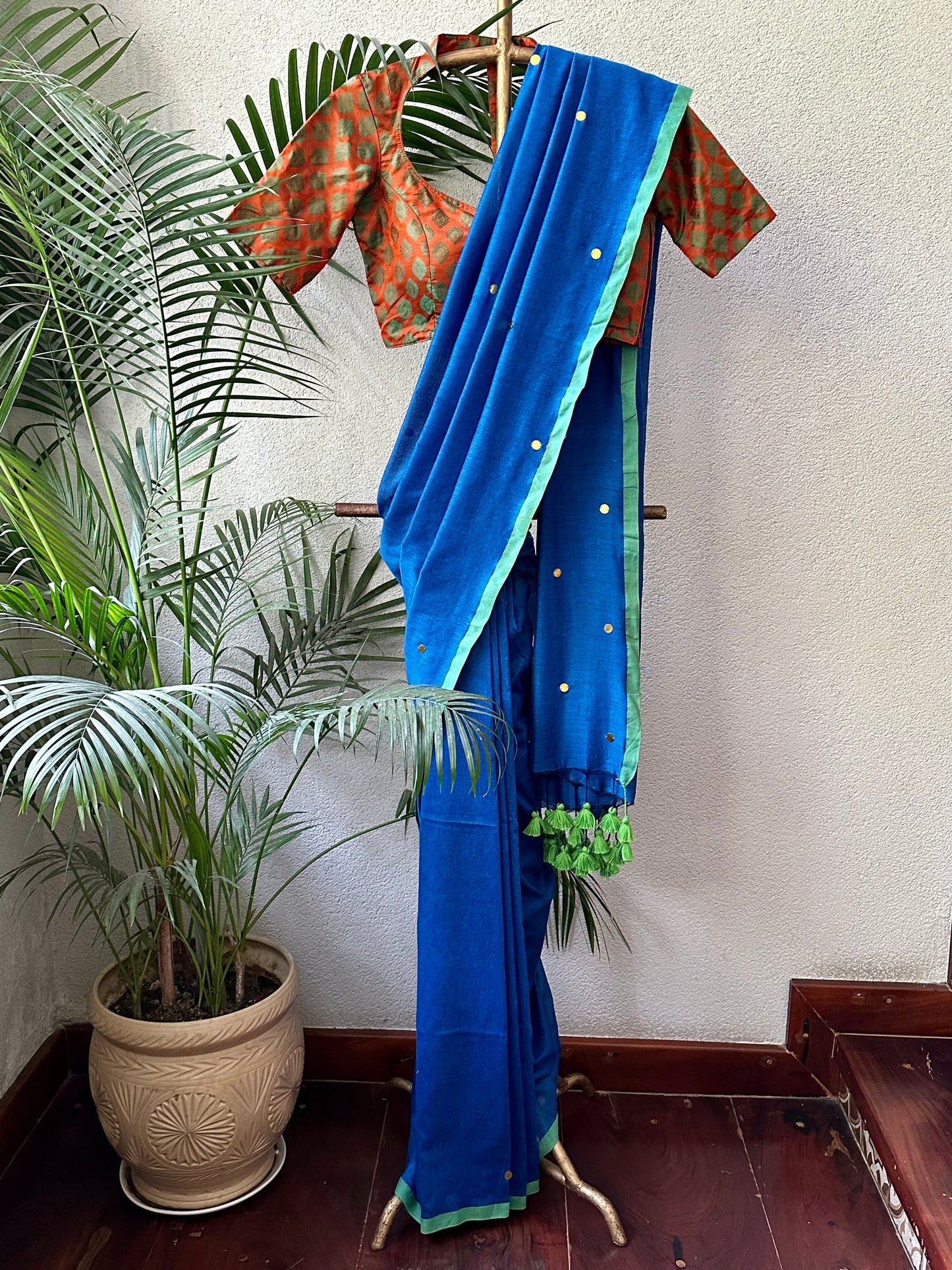 BLUE TILLA SAREE