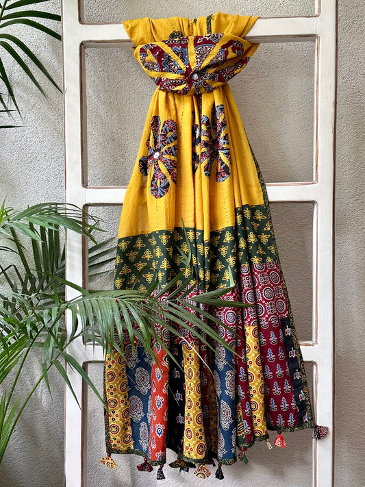 JWALA APPLIQUE DUPATTA