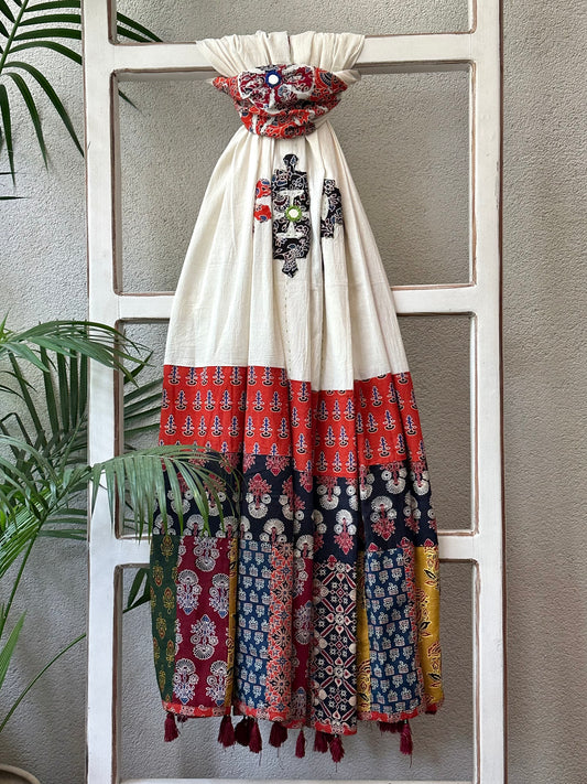 SUKHRO DEVI  APPLIQUE DUPATTA