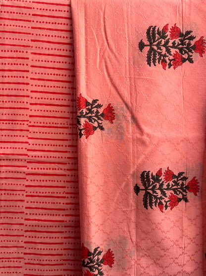 BHAGYASHRI COTTON SUIT (Chiffon Dupatta)