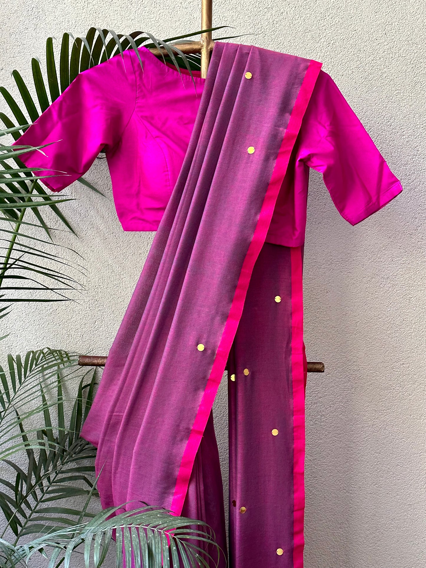 CHEST NUT  TILLA  SAREE