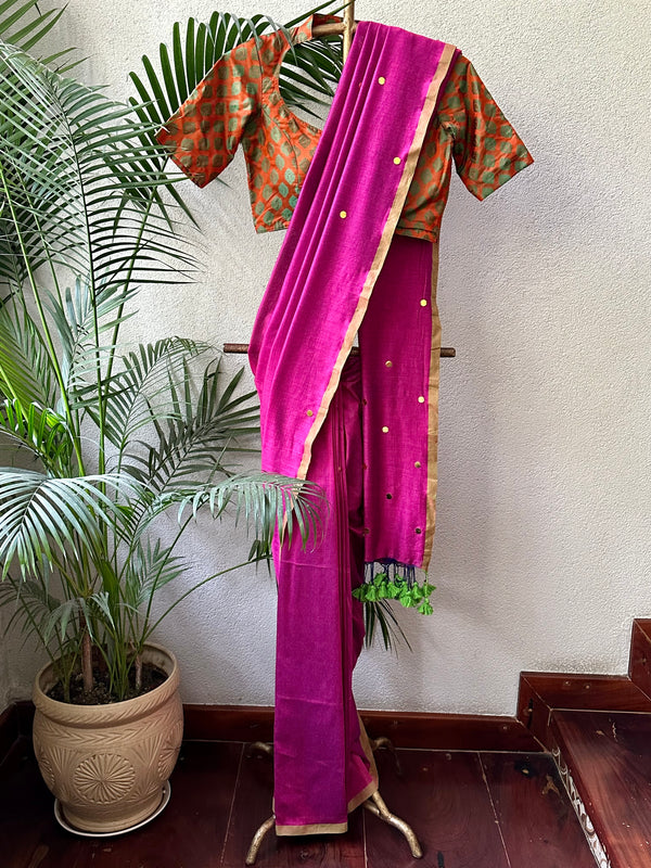 MEGENTA TILLA SAREE