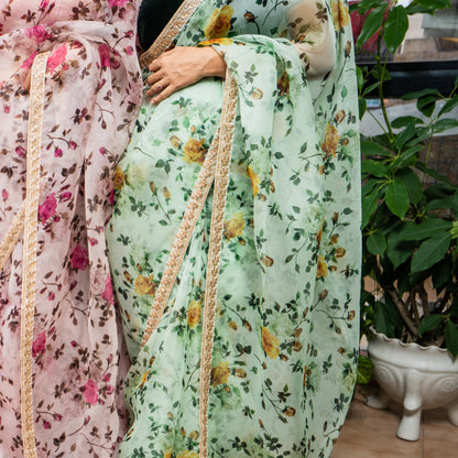 DATAKAUR  SILK ORGANZA SARI