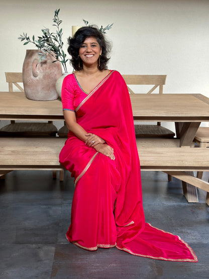 GAJARA LACE SARI