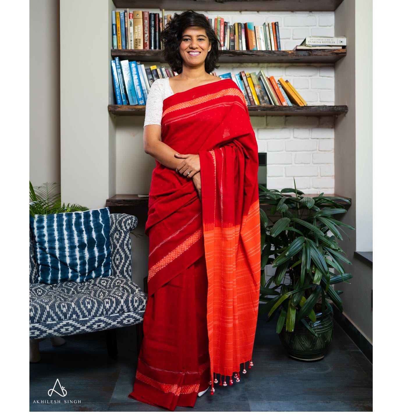 GUDHAL HANDWOVEN IKKAT SAREE