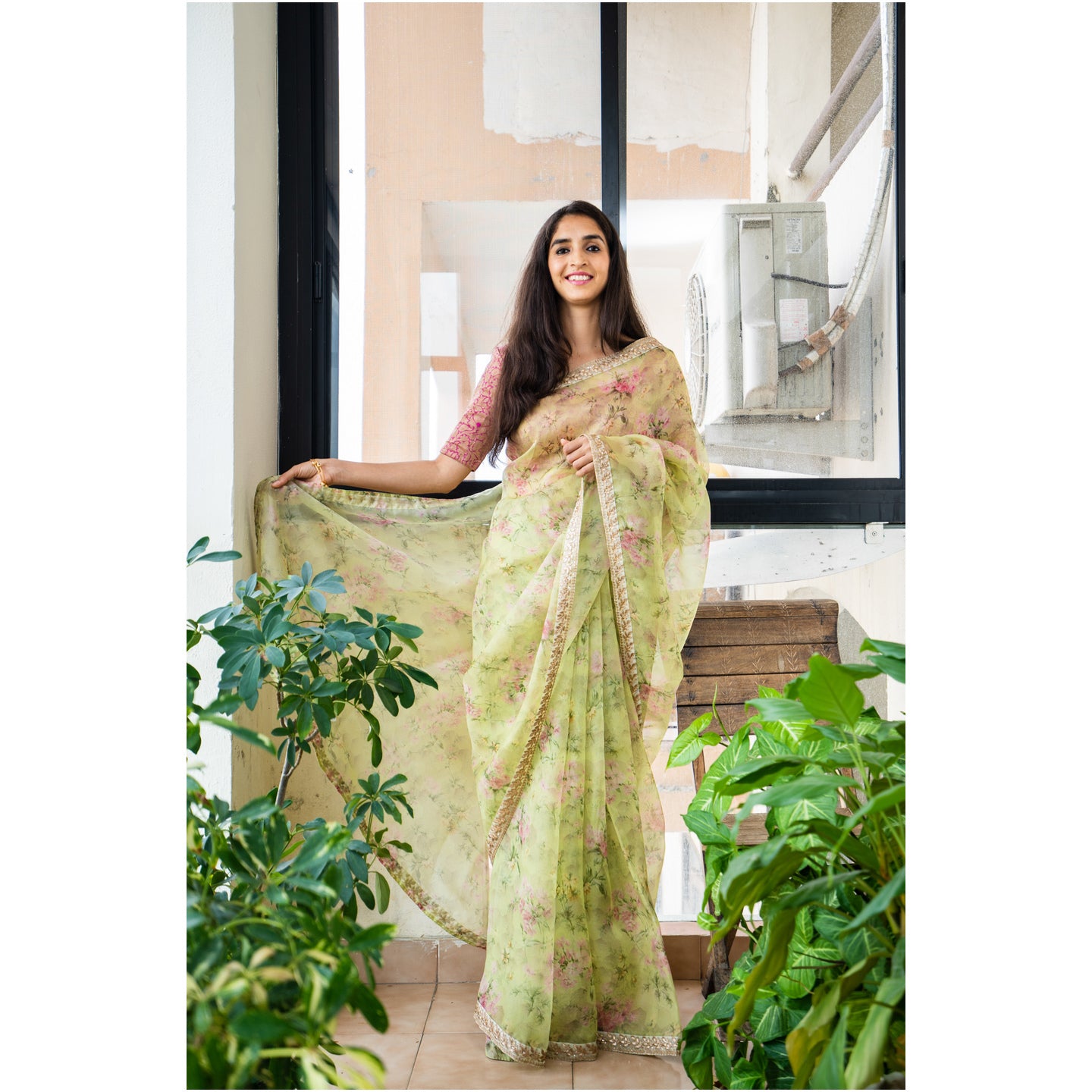 JIJA BAI SILK ORGANZA SAREE