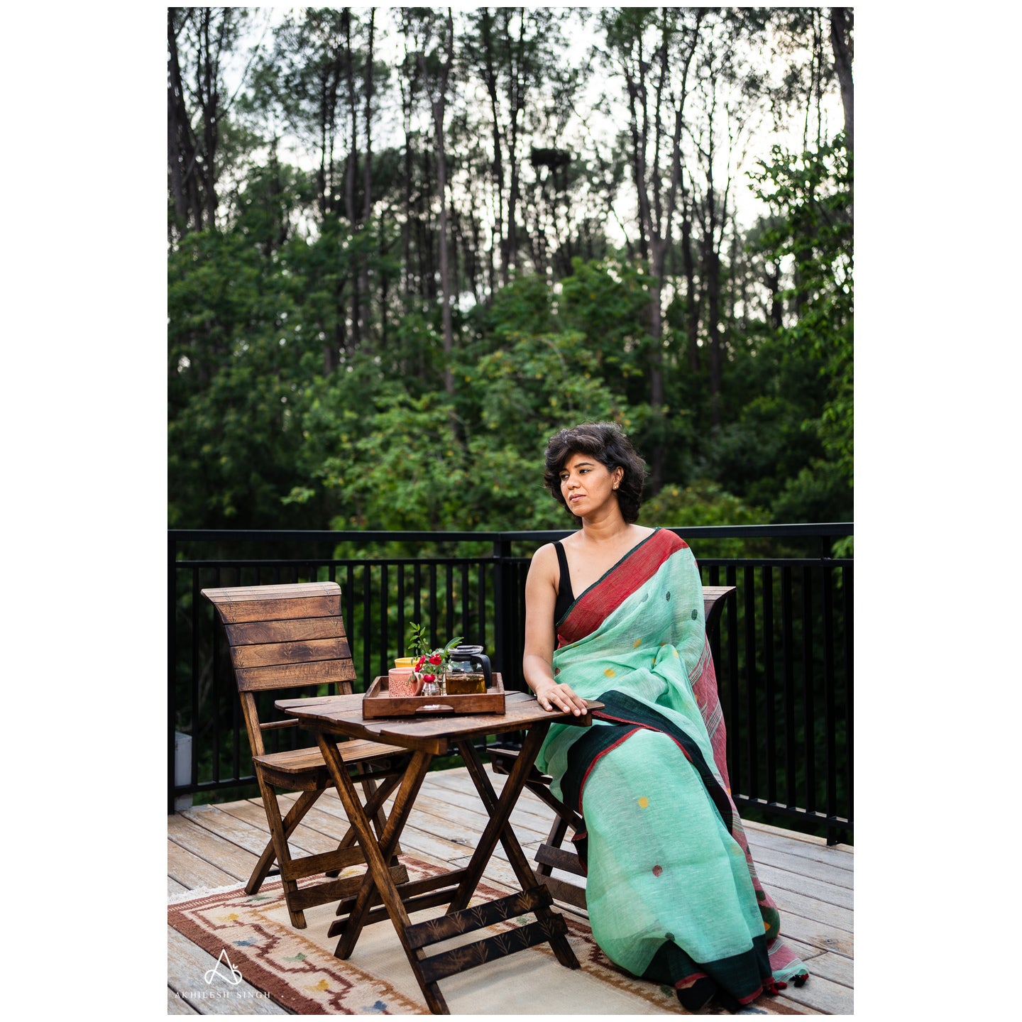 LEAFY WOVEN SAREE