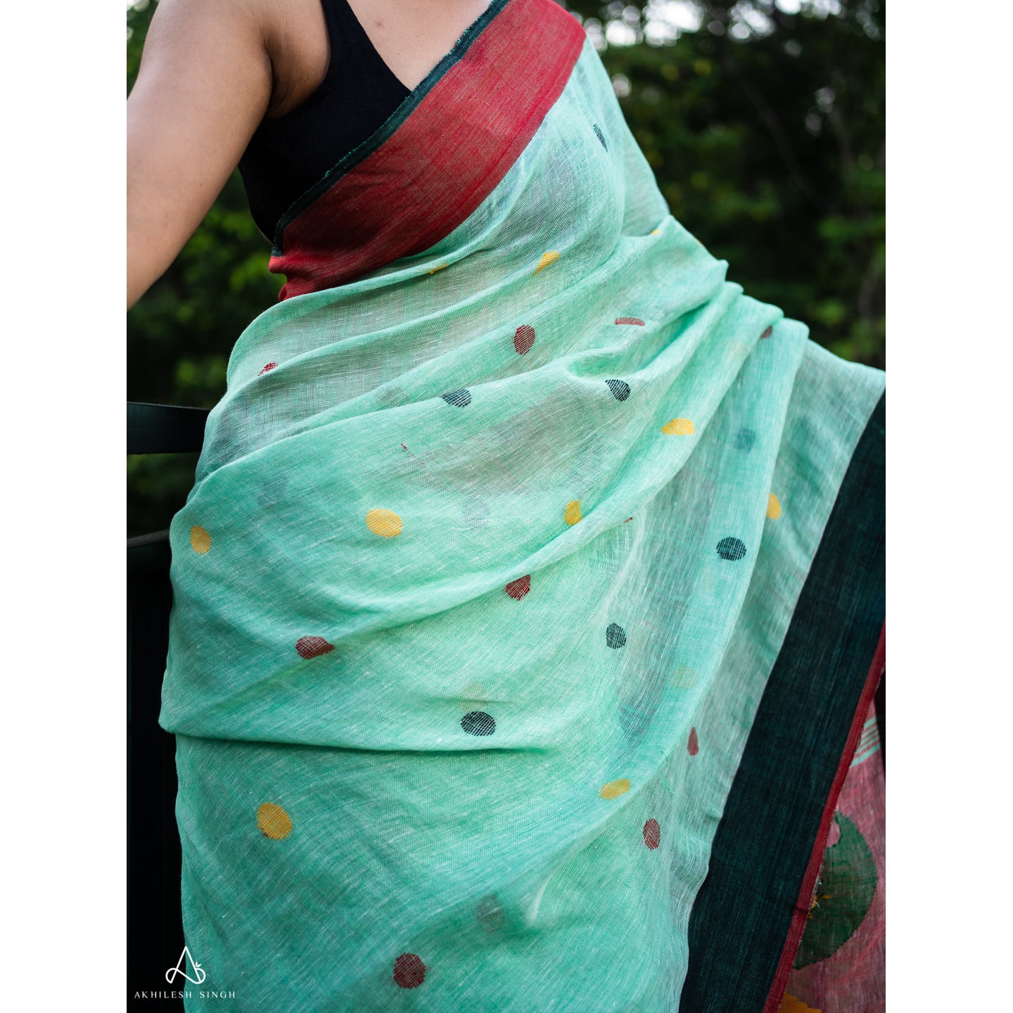 LEAFY WOVEN SAREE