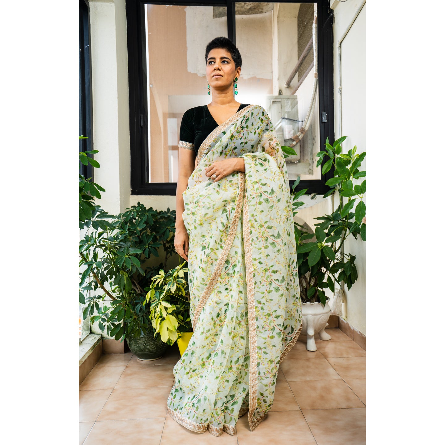 ROOPMATI SILK ORGANZA SARI